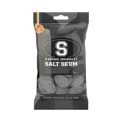 S - Märke Skum Salt/Liquorice Foam Candy 70g - Pouchland
