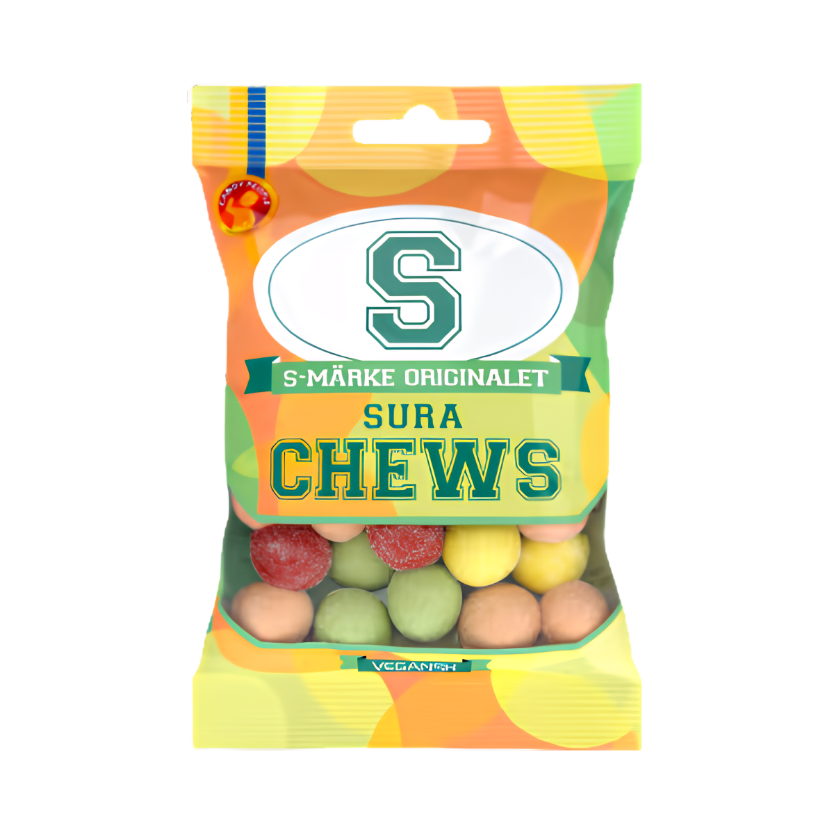 S - märke Sour Chews 70g - Pouchland