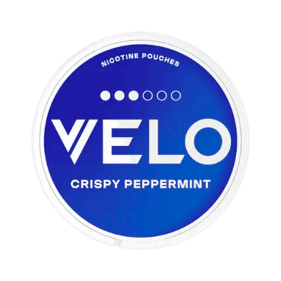 VELO Crispy Peppermint nicotine pouch can – Slim, 10mg, 20 pouches