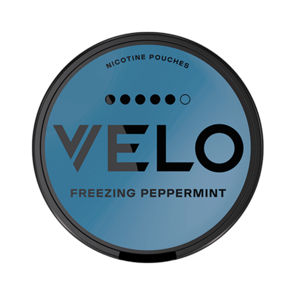 VELO Freezing Peppermint Ultra nicotine pouch can – Slim, 14mg, 20 pouches