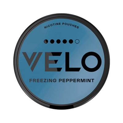 VELO Freezing Peppermint Ultra nicotine pouch can – Slim, 14mg, 20 pouches