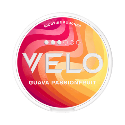 VELO Guava Passionfruit nicotine pouch can – Slim moist, 8 mg, 20 pouches