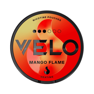 VELO Mango Flame nicotine pouch can – Slim, 10mg, 20 pouches