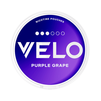 VELO Purple Grape nicotine pouch can – Slim, 10mg, 20 pouches