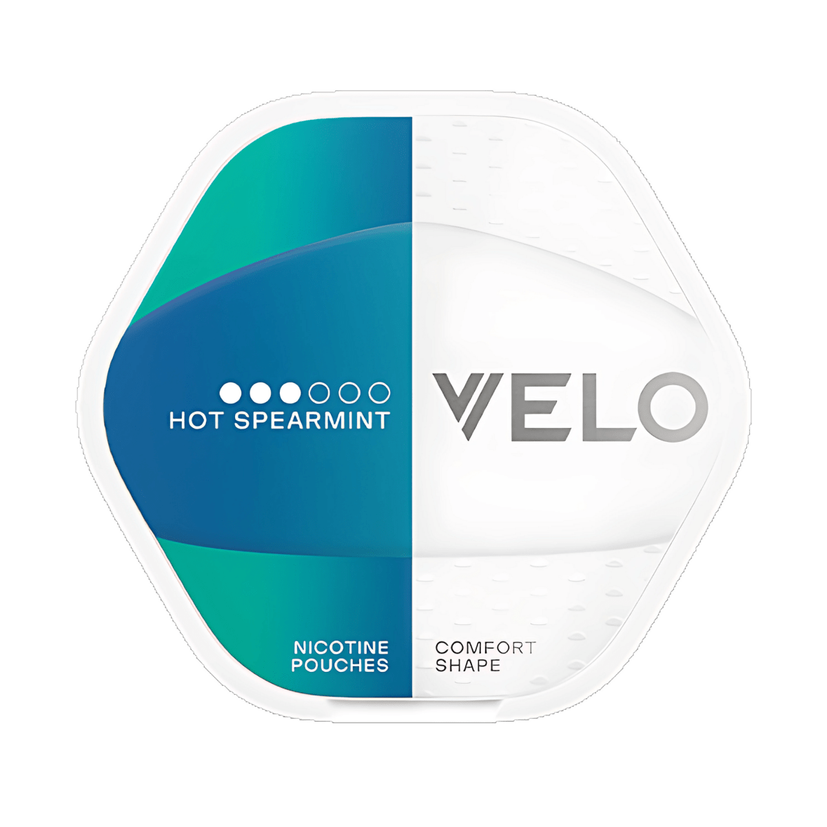 VELO Shift Hot Spearmint nicotine pouch can – Slim, 8mg, 20 pouches