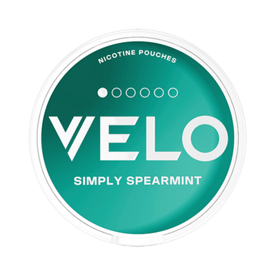 VELO Simply Spearmint Mini nicotine pouch can – Mini, 4mg, 20 pouches