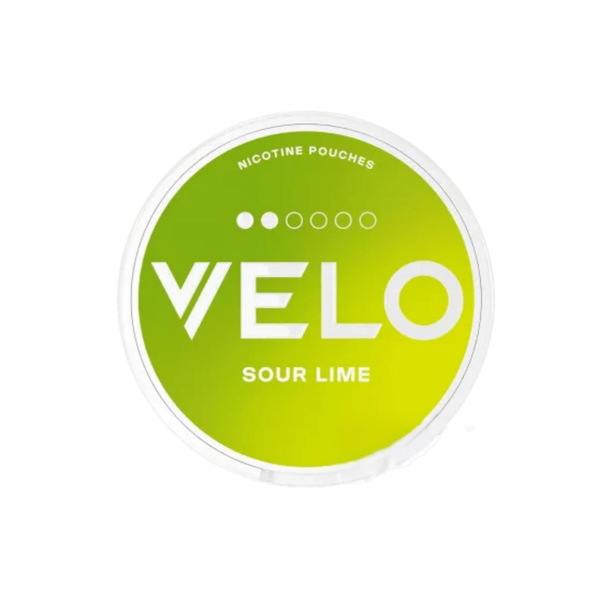 VELO Sour Lime Slim nicotine pouch can – Slim, 6 mg, 20 pouches