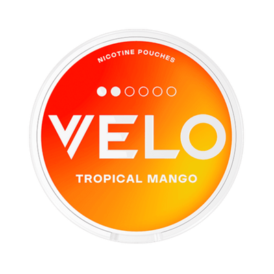 VELO Tropical Mango nicotine pouch can – Slim, 14mg, 20 pouches