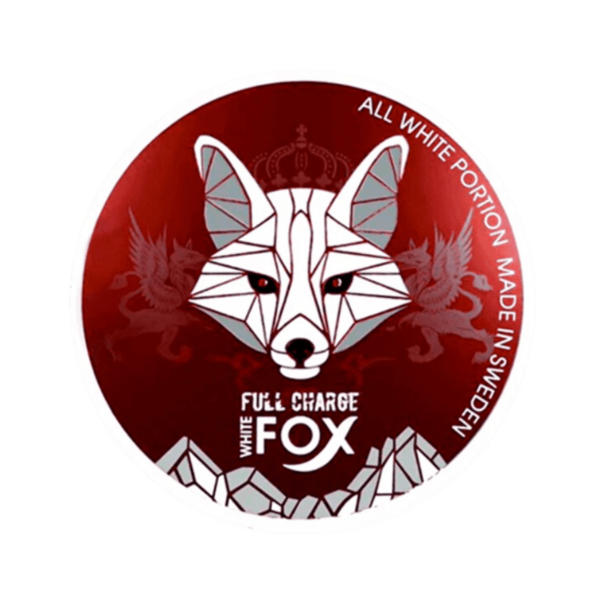 White Fox Full Charge nicotine pouch can – Regular moist, 16.5mg, 15 pouches