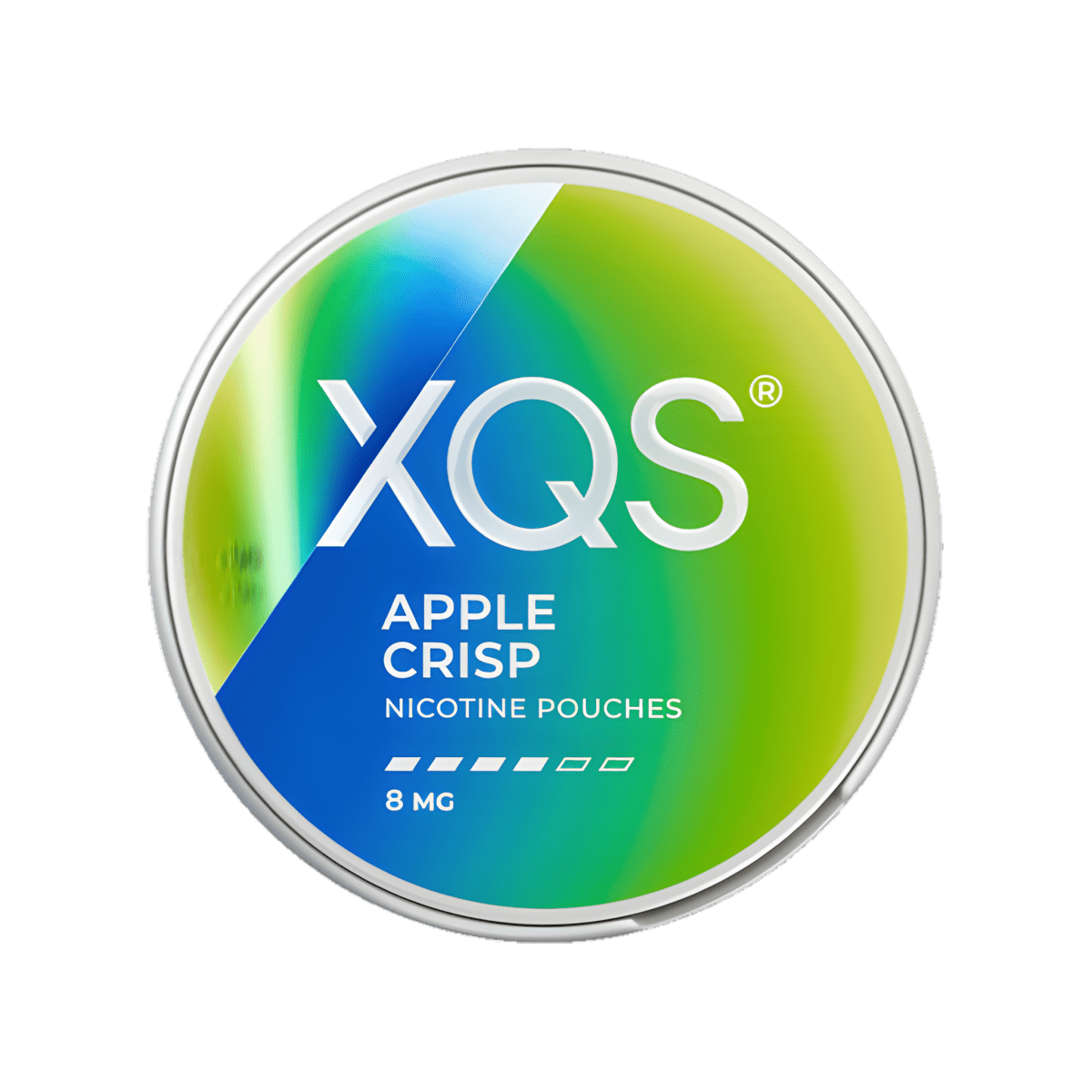 XQS Apple Crisp nicotine pouch can – Slim moist, 8mg, 20 pouches