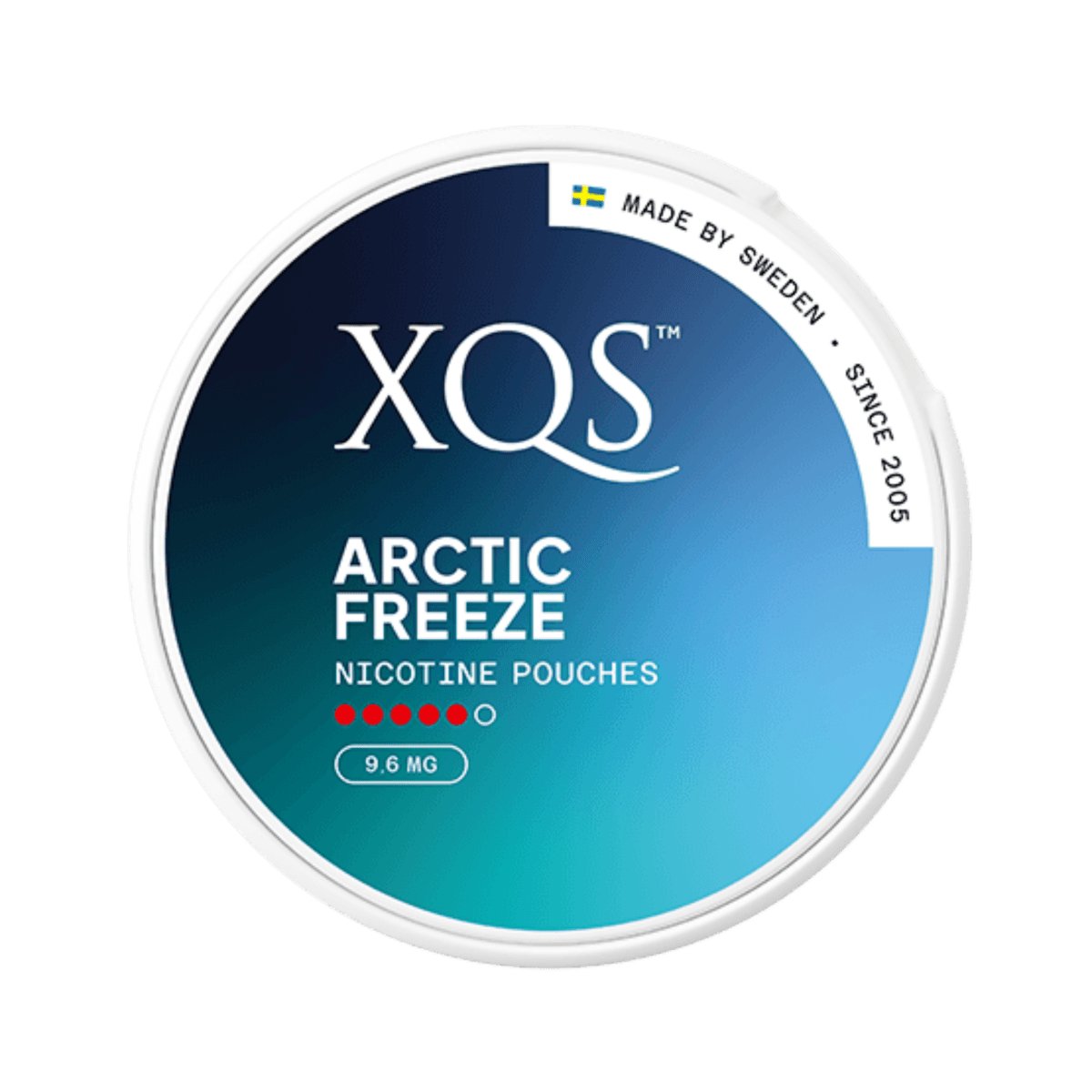 XQS Arctic Freeze X-Strong nicotine pouch can – Slim moist, 9.6 mg, 20 pouches