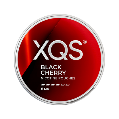 XQS Black Cherry nicotine pouch can – slim moist, 4 mg, 20 pouches