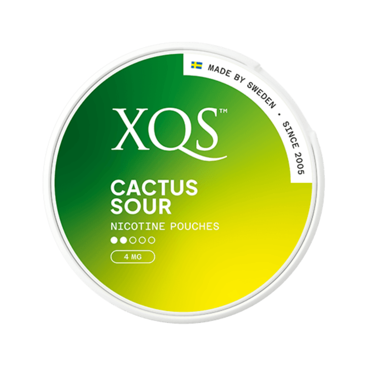 XQS Cactus Sour Light nicotine pouch can – slim moist, 8 mg, 20 pouches