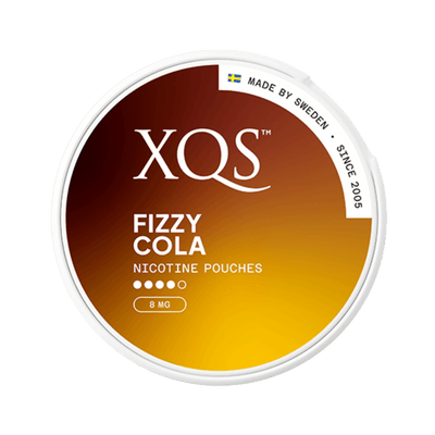 XQS Fizzy Cola nicotine pouch can – Slim moist, 4mg, 20 pouches
