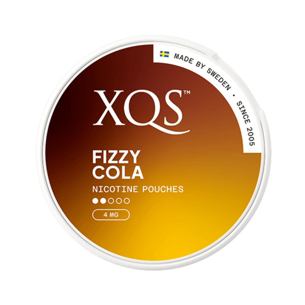XQS Fizzy Cola Light nicotine pouch can – Slim moist, 8mg, 20 pouches