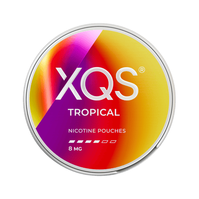 XQS Tropical nicotine pouch can – Slim moist, 4 mg, 20 pouches